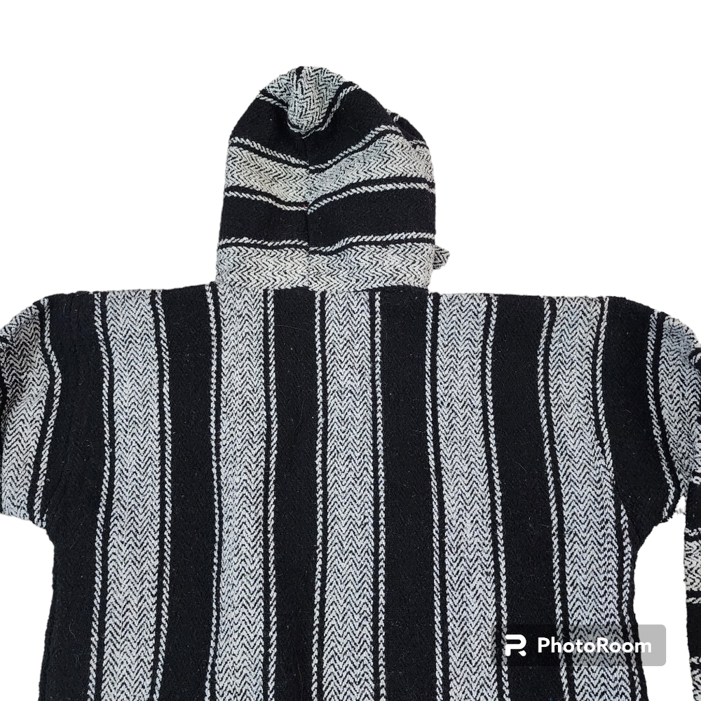 Earth Ragz Baja Hoodie Size small Black White - Picture 5 of 7